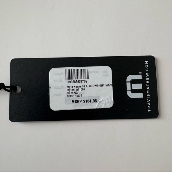 Men’s Travis Mathew Golf Featherweight Magnolia Polo Shirt 2XL NWT MSRP $105 - Picture 7 of 7